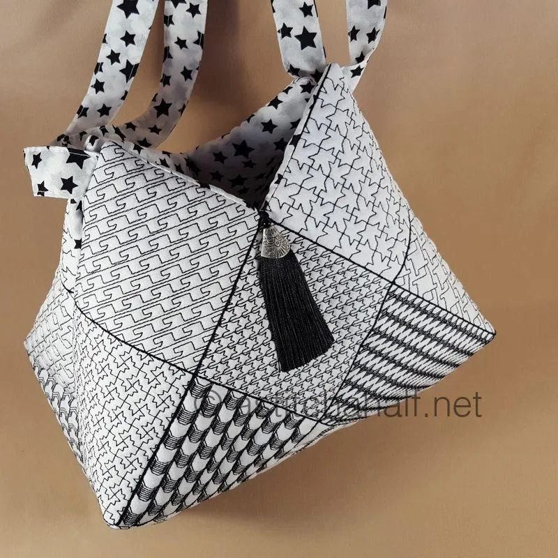 Popular Houndstooth Tote Bag and Quilt Blocks