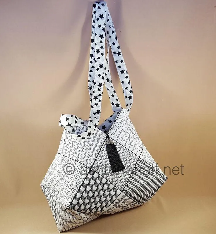 Popular Houndstooth Tote Bag and Quilt Blocks
