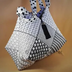 Popular Houndstooth Tote Bag and Quilt Blocks