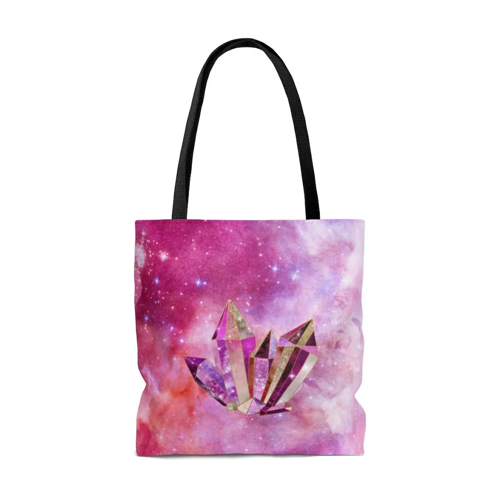 Premium Polyester Tote Bag - Crystal Art #102 |Small, Medium, or Large Tote Bag, Gift for Her, Graphic Tote Bag, Aesthetic Tote, Kawaii Bag
