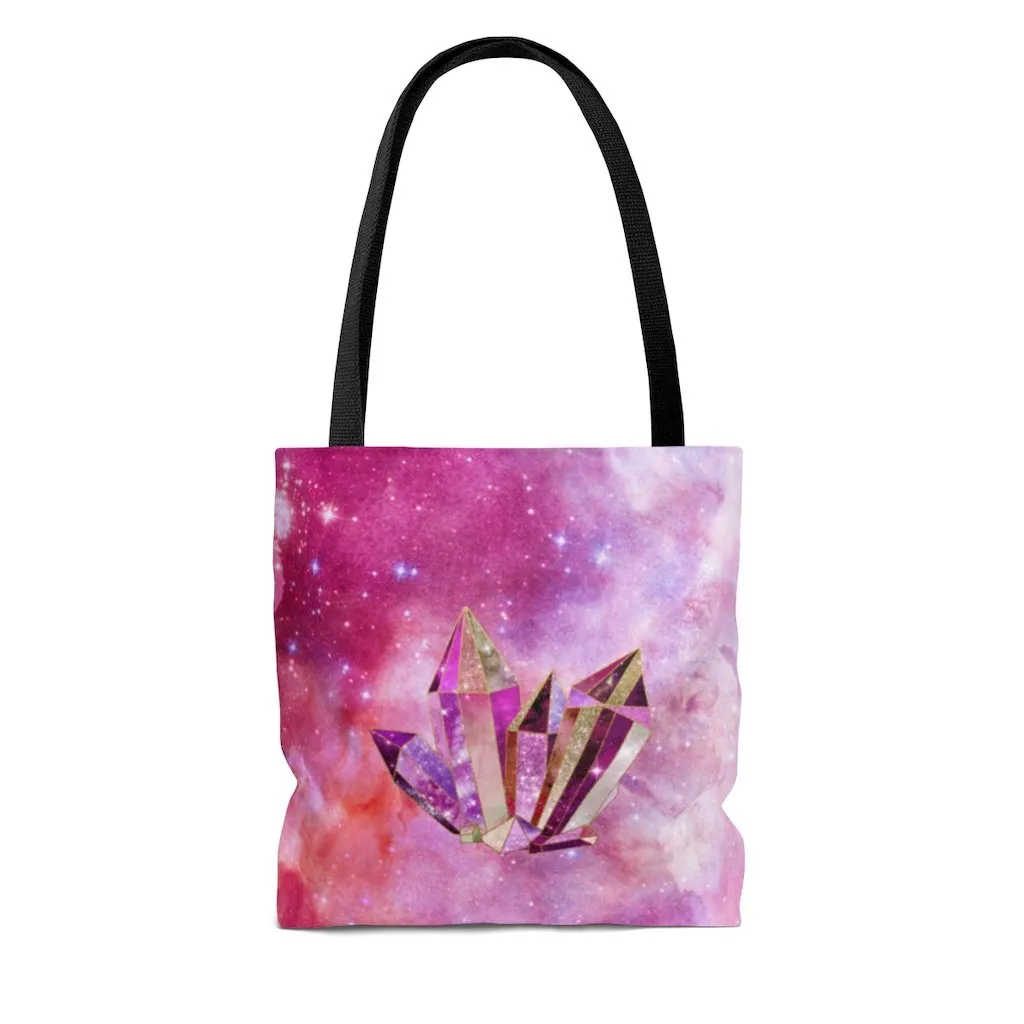Premium Polyester Tote Bag - Crystal Art #102 |Small, Medium, or Large Tote Bag, Gift for Her, Graphic Tote Bag, Aesthetic Tote, Kawaii Bag