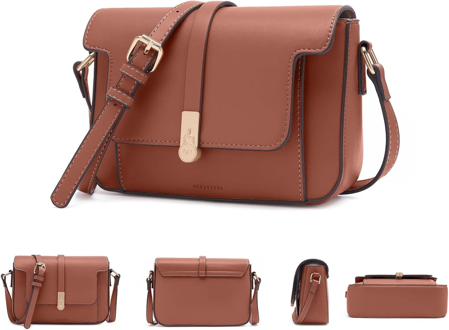 Prettyzys Crossbody Bag for WomenTrendy Small Shoulder Bag Phone Wallet Purse for Women