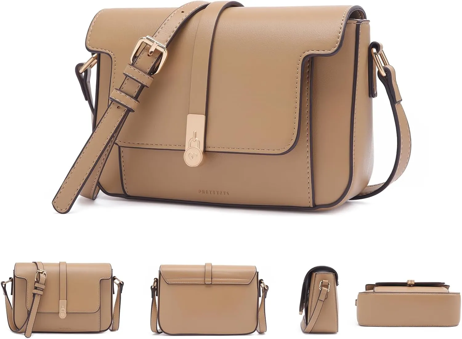 Prettyzys Crossbody Bag for WomenTrendy Small Shoulder Bag Phone Wallet Purse for Women