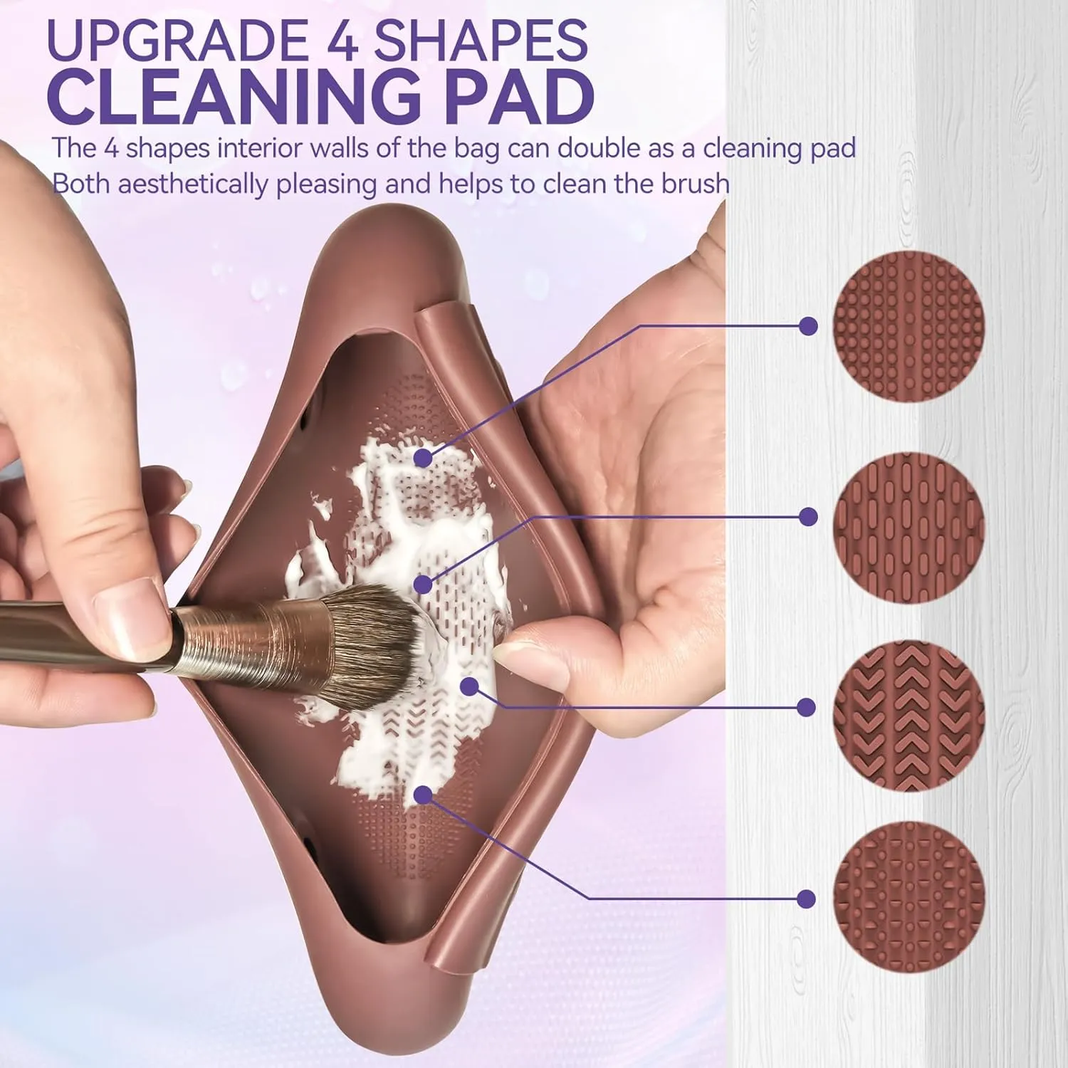 Proke Silicone Makeup Holder - Soft, Portable Cosmetic Bag for Travel, Gym, and Daily Use, Food-Grade Safe Material, Lightweight and Easy to Clean, Multi-Purpose Organizer for Small Items