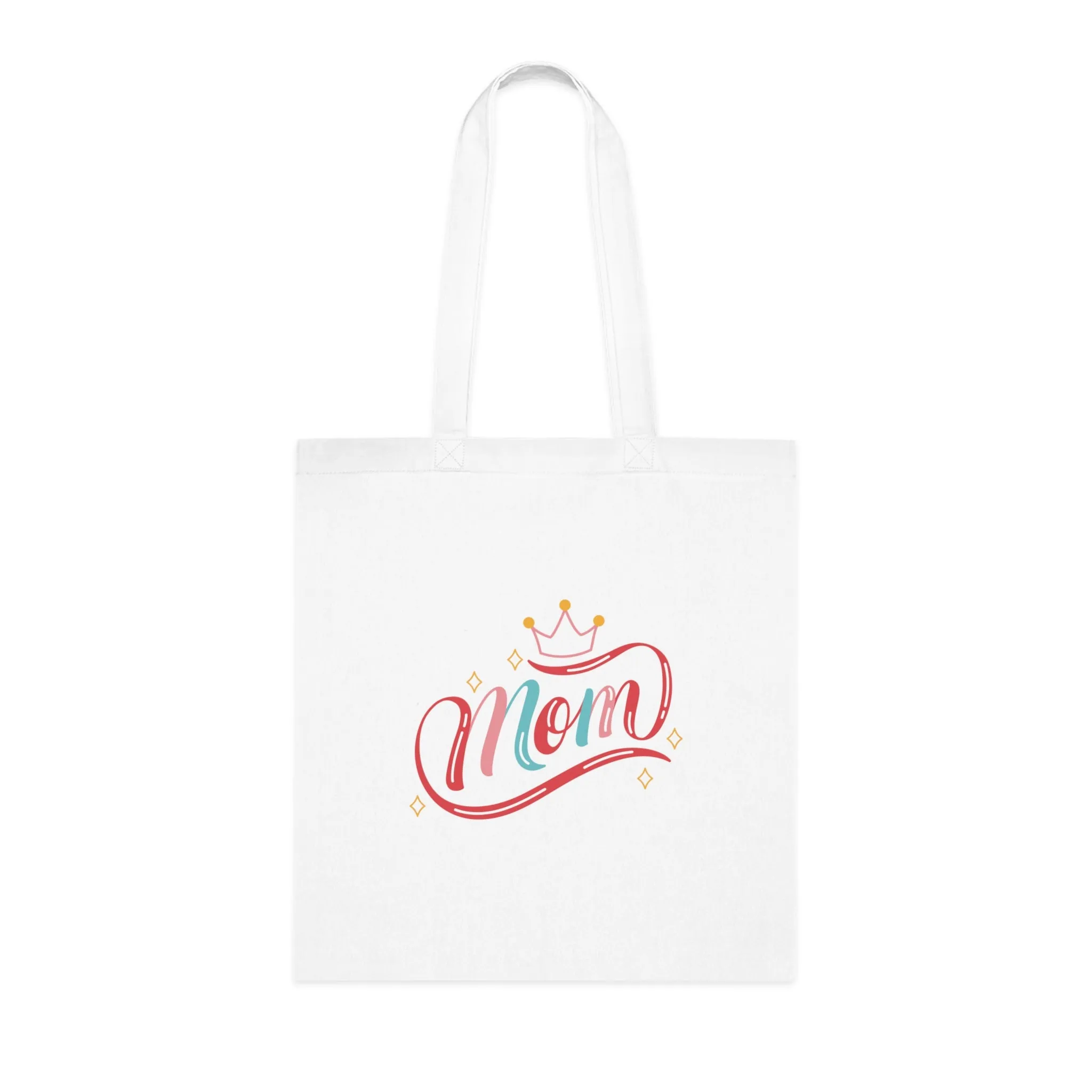 Queen Mom: Printed Canvas Tote Bag