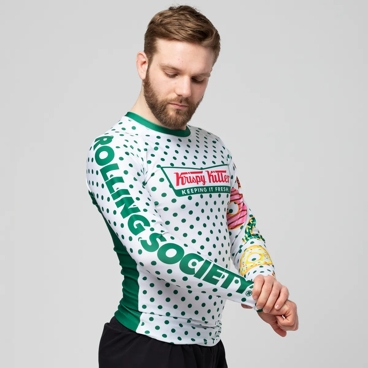 Rolling Society "Krispy Killer" Rash Guard LS Mens