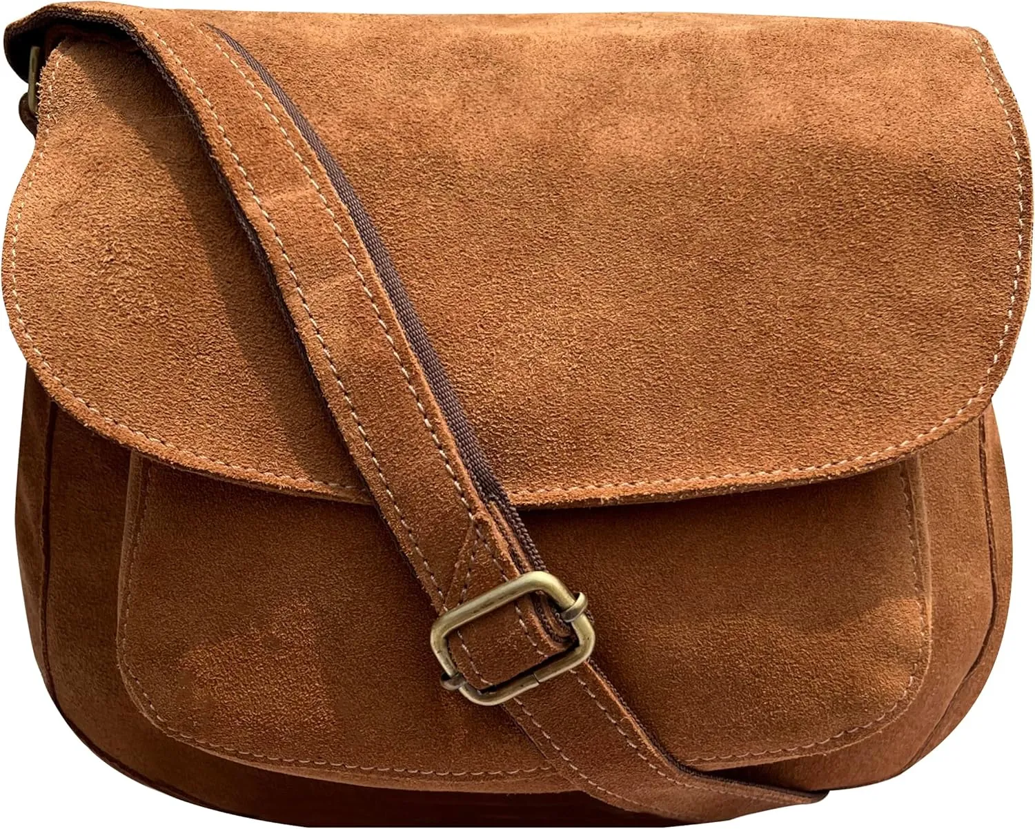 RUSTIC TOWN Leather Crossbody Satchel Bag Vintage Purses Handbags for Women