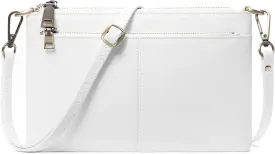 SENDEFN Leather Crossbody Bag for Women Small Clutch Purses Crossbody Shoulder Handbag Wallet Purses RIFD Card Slots