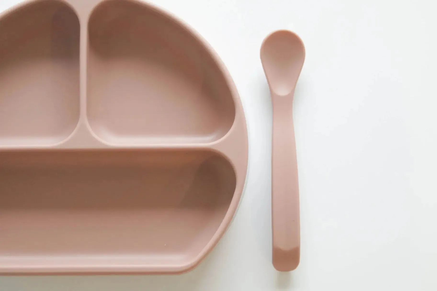 Silicone Suction Plate with Lid & Spoon