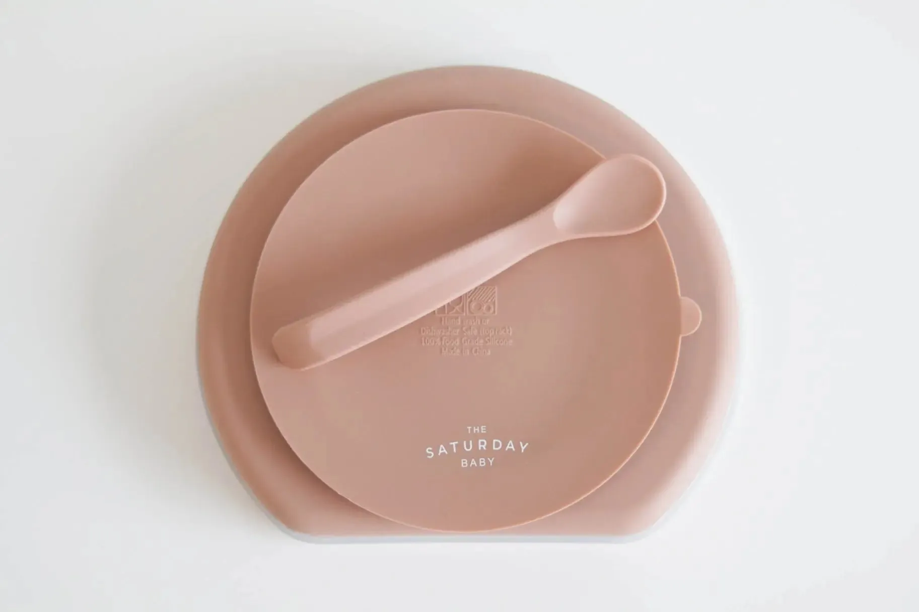 Silicone Suction Plate with Lid & Spoon