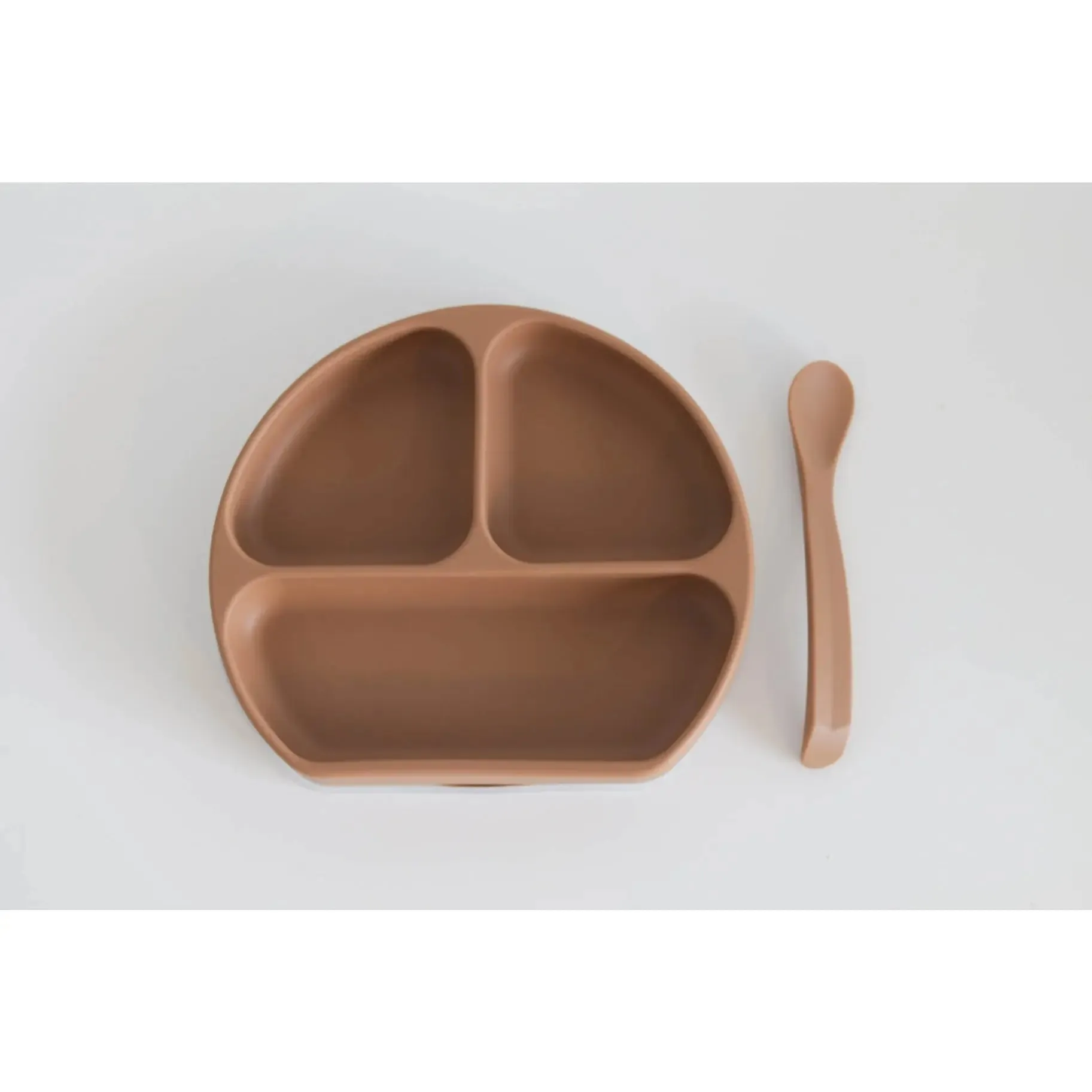 Silicone Suction Plate with Lid & Spoon