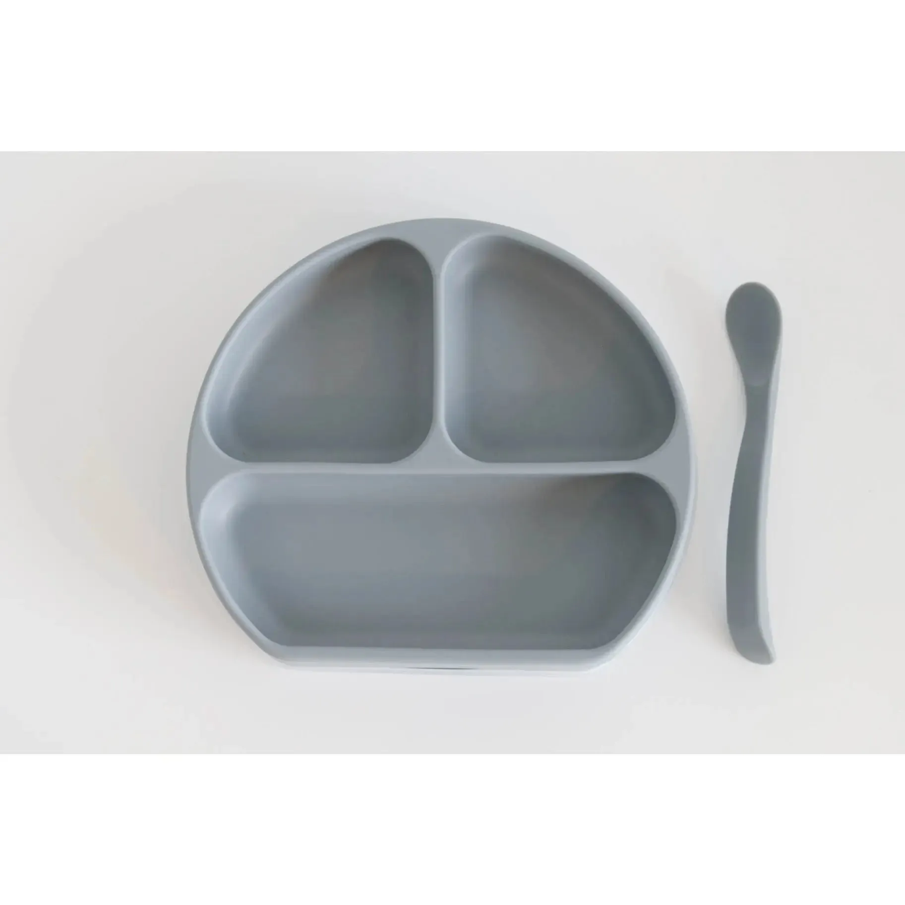 Silicone Suction Plate with Lid & Spoon