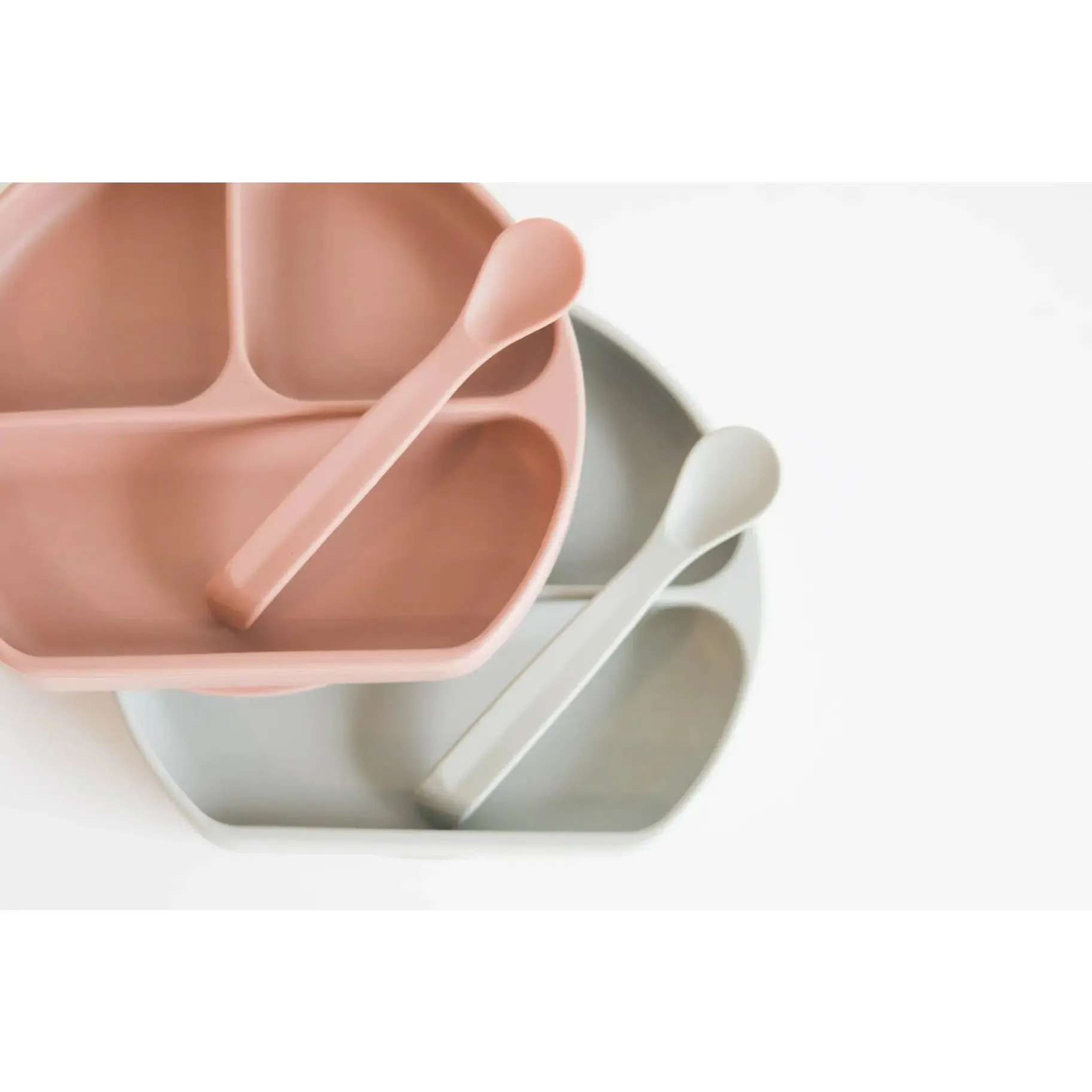 Silicone Suction Plate with Lid & Spoon