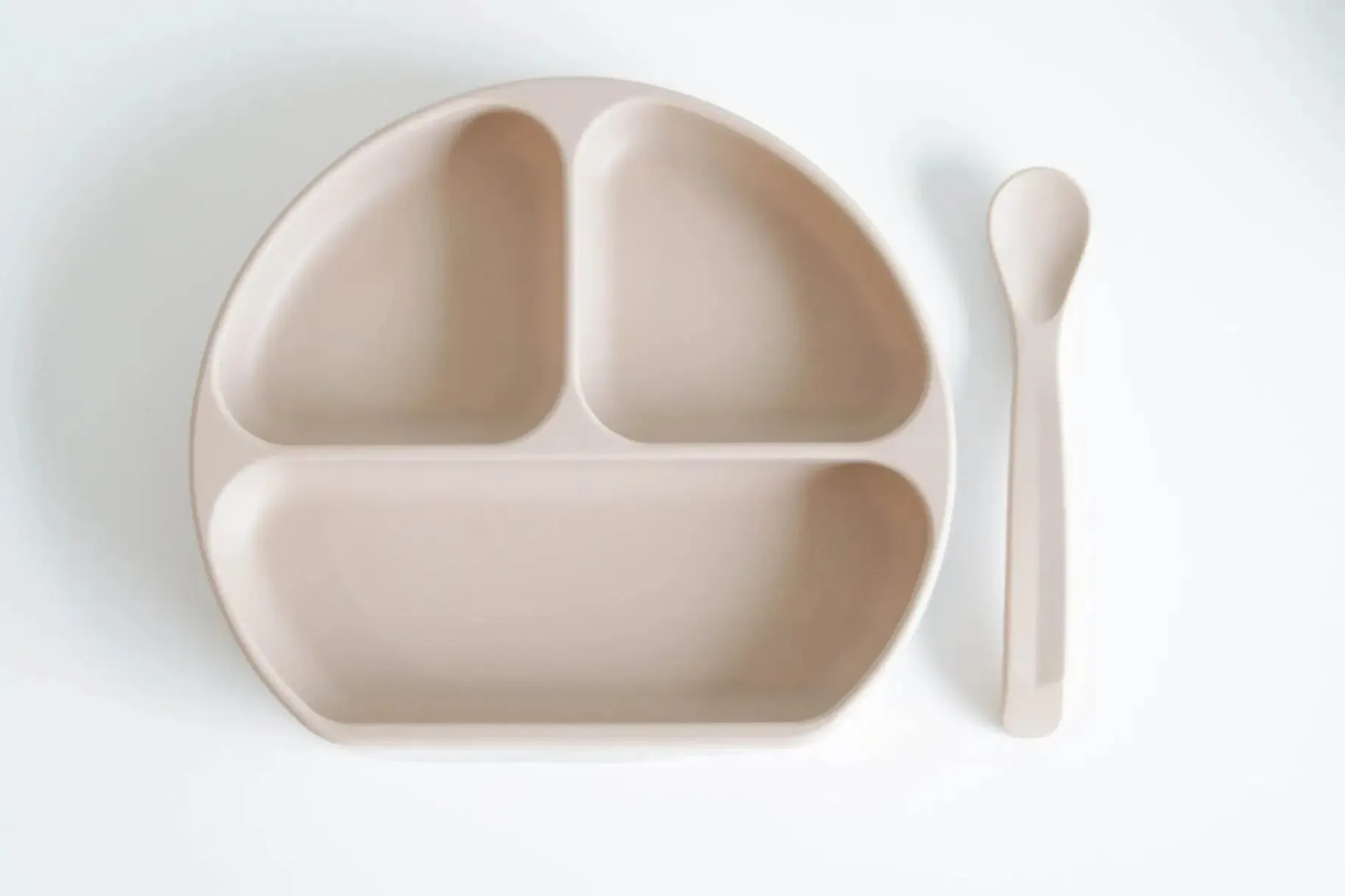 Silicone Suction Plate with Lid & Spoon