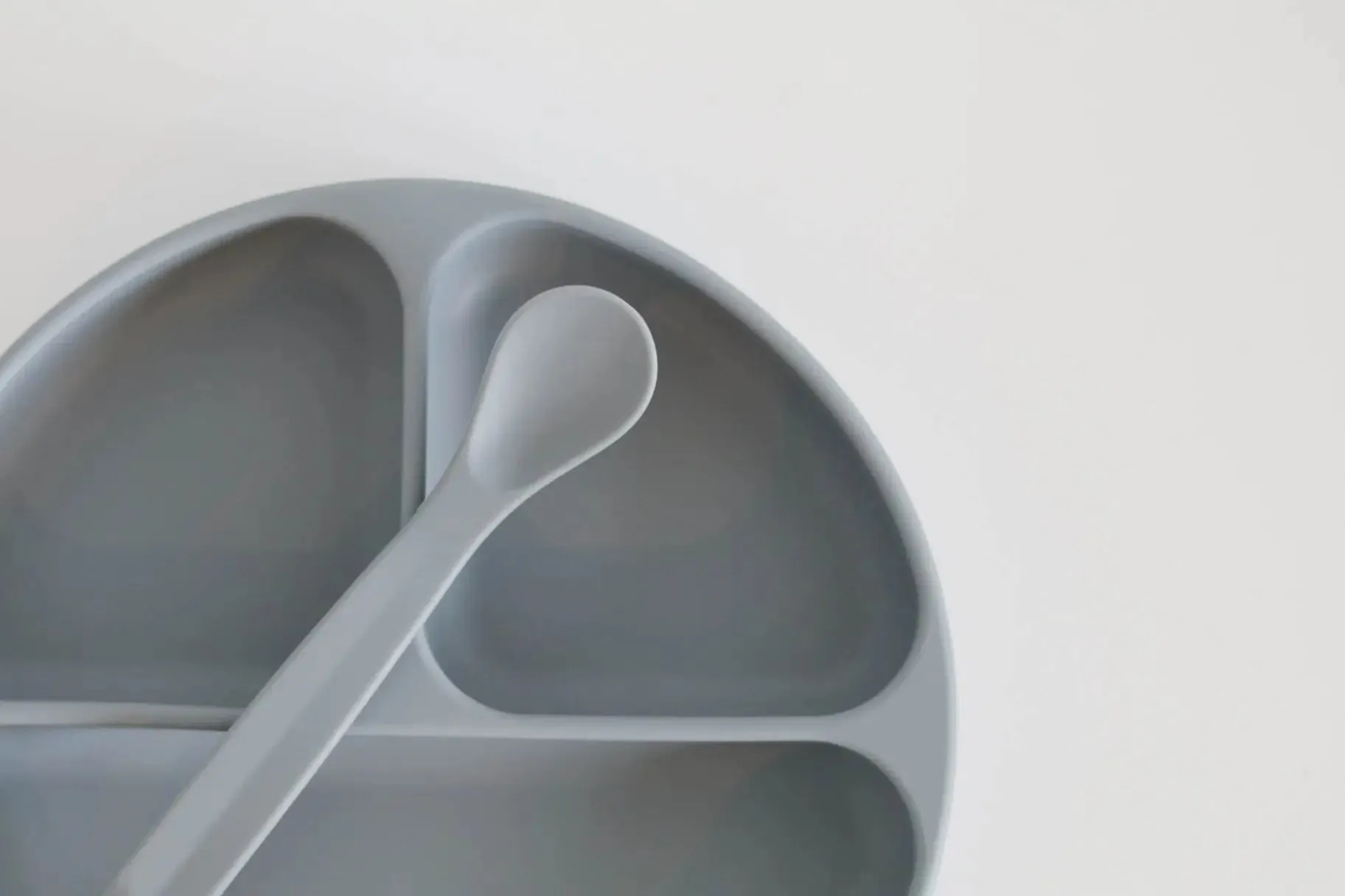 Silicone Suction Plate with Lid & Spoon