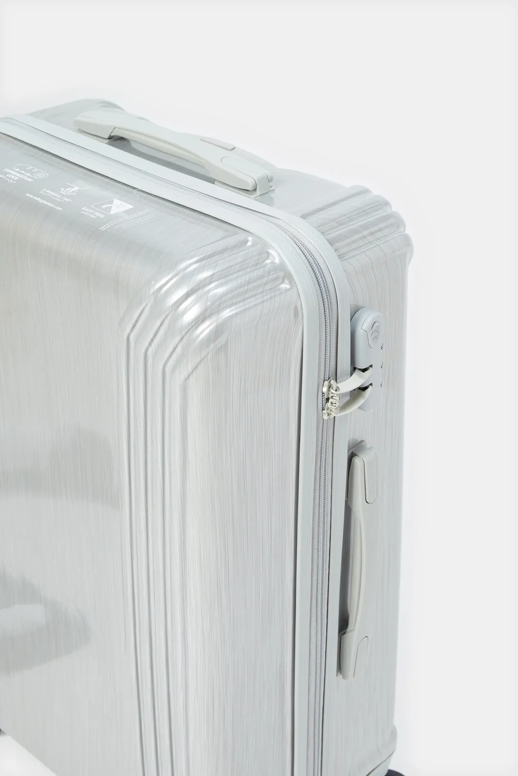 Silver Trolley Travel Luggage (24 Inch)