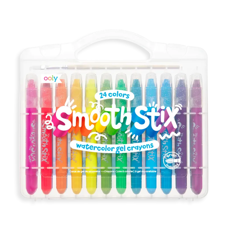 Smooth Stix Watercolor Gel Crayons - Set of 24 by OOLY