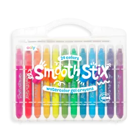 Smooth Stix Watercolor Gel Crayons - Set of 24 by OOLY