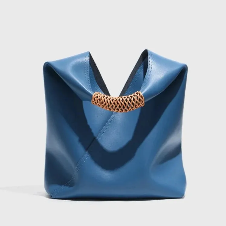 Soft Natural Leather Shopper