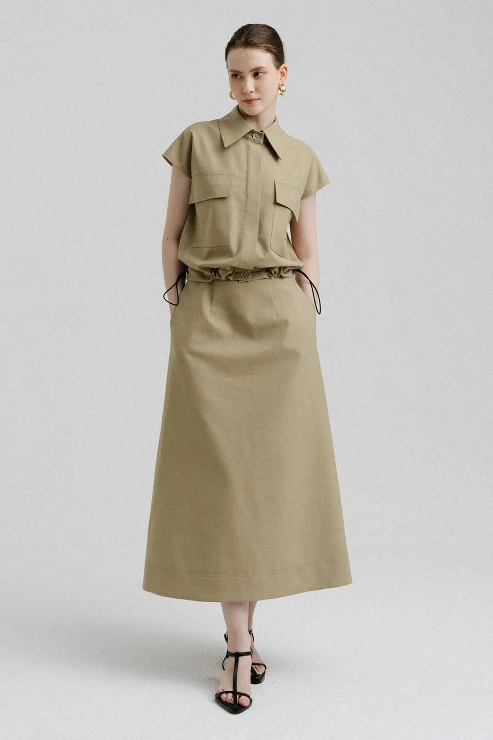 Stella Straight Flap Pocket Polycotton Shirt