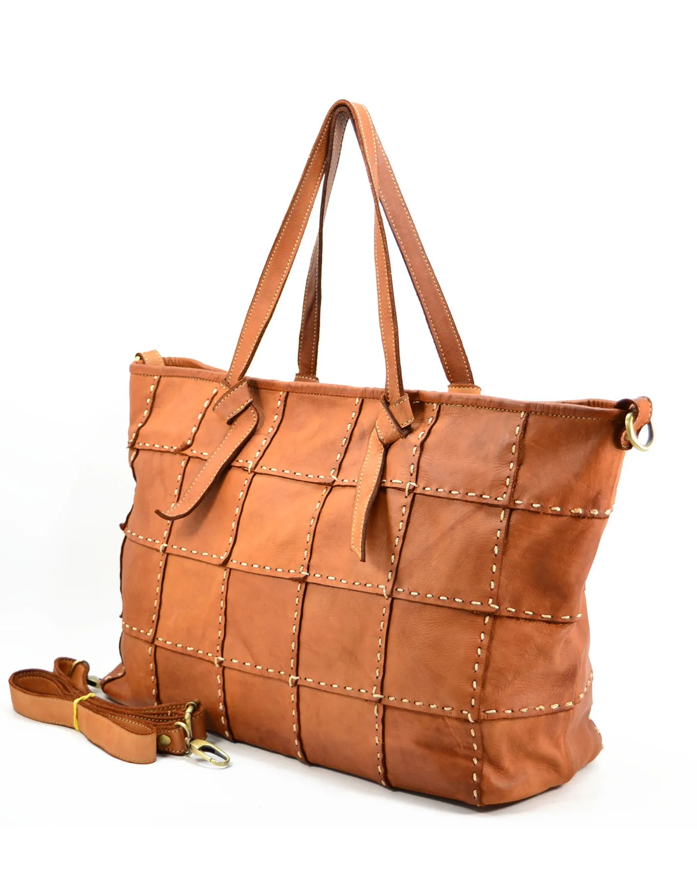 Studded leather tote bag wholesale