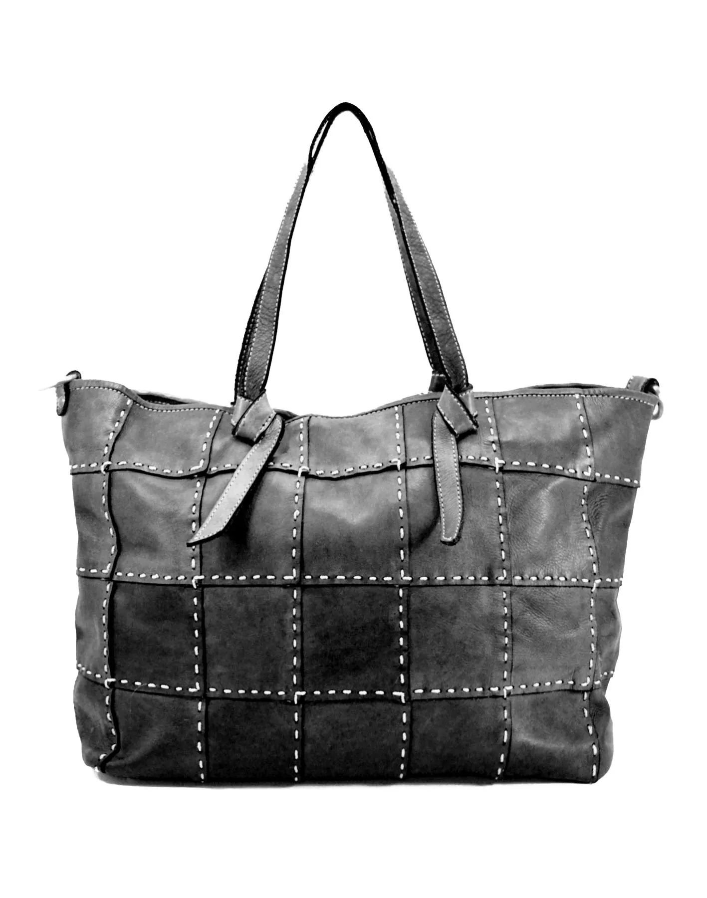 Studded leather tote bag wholesale