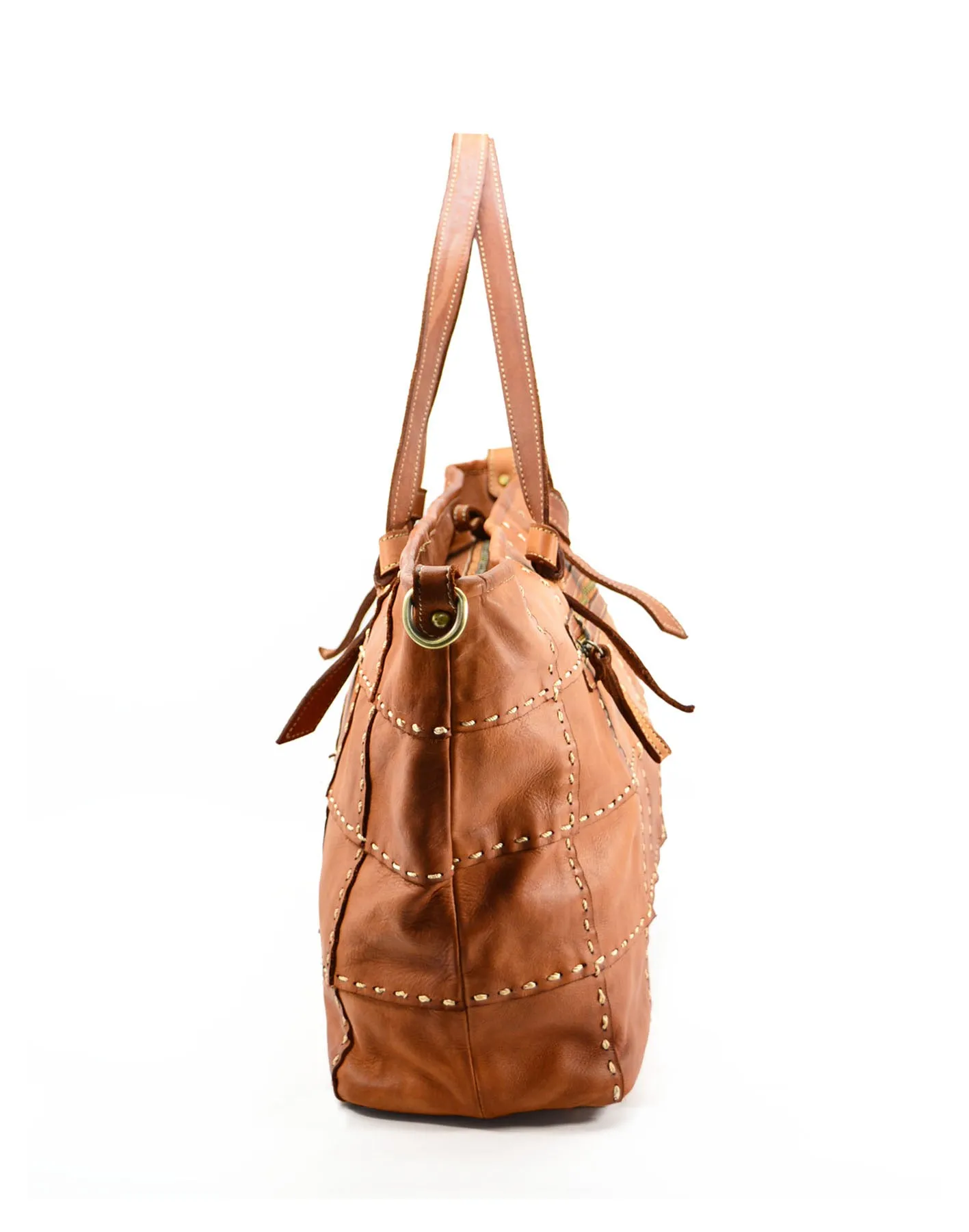 Studded leather tote bag wholesale