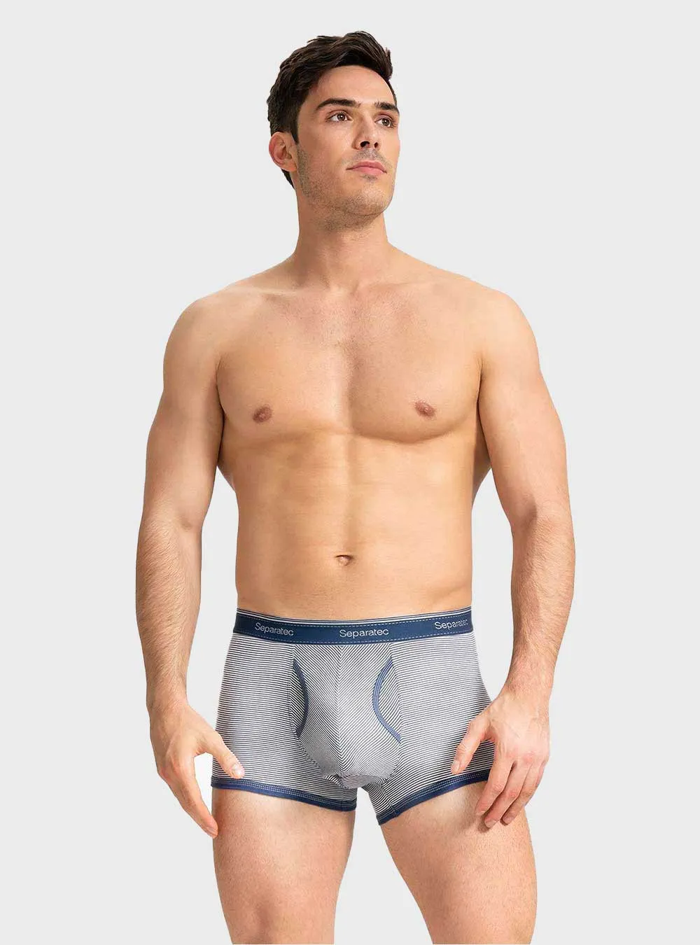 Stylish Functional Stripe Cotton Trunks / Fly