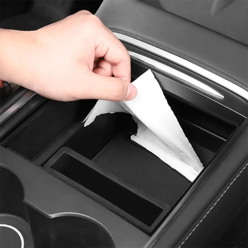 TAPTES® Central Storage Organizer With Tissue Box for Tesla Model 3/Y 2021-2023 2024
