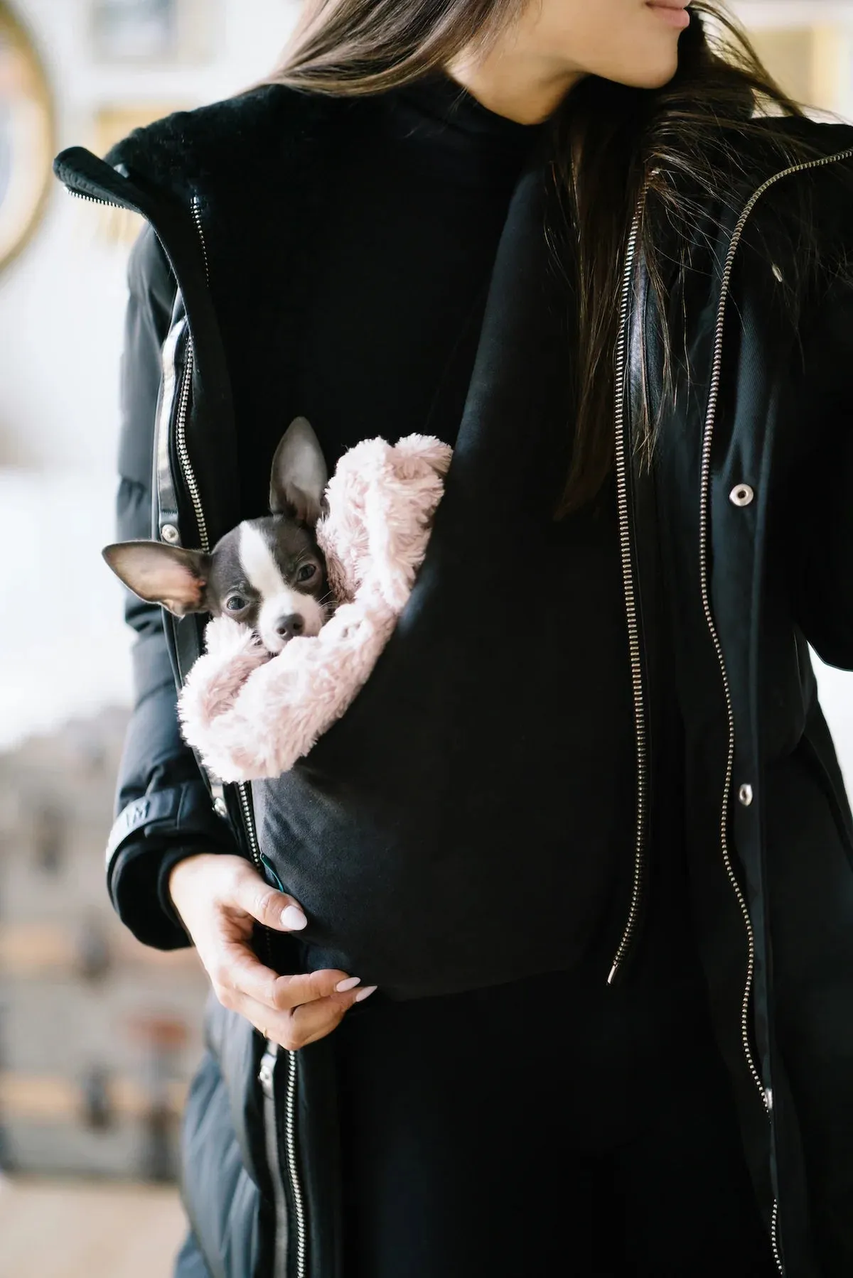 the clairence black ultra suede snuggit