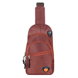 THE CLOWNFISH Cordette Sling Bag - Stylish, Durable & Functional | 6L | Maroon