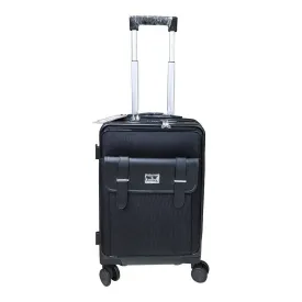 The Clownfish Evoke Series 20inch Cabin Trolley Bag | TSA Lock, Aluminium Trolley | 40L | Black