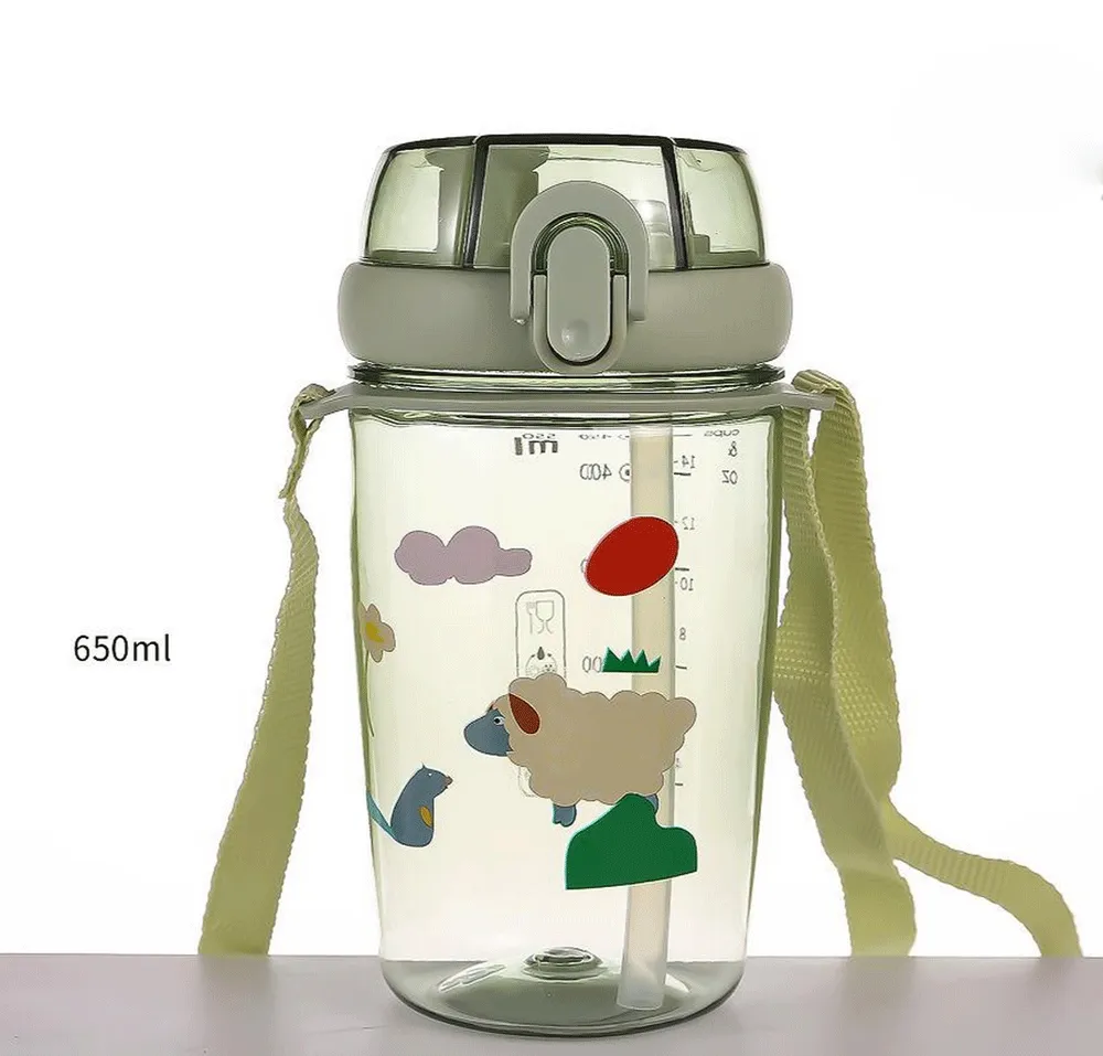 Transparent Sipper Water Bottle(670ml)