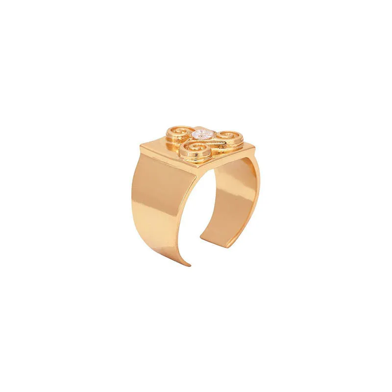 Triskele Gold Plated Ring