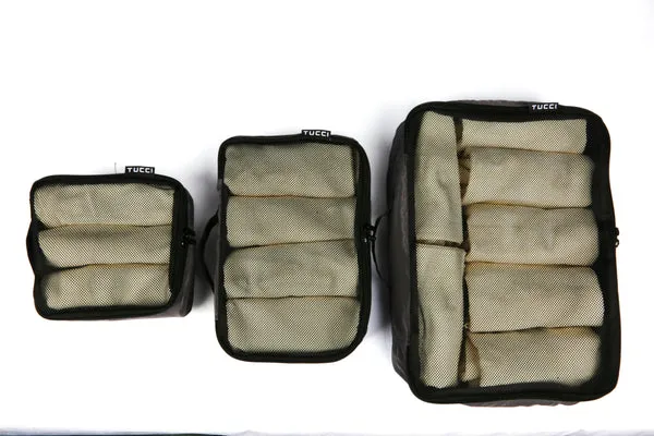 Tucci Italy 3 Piece Packing Cube Set