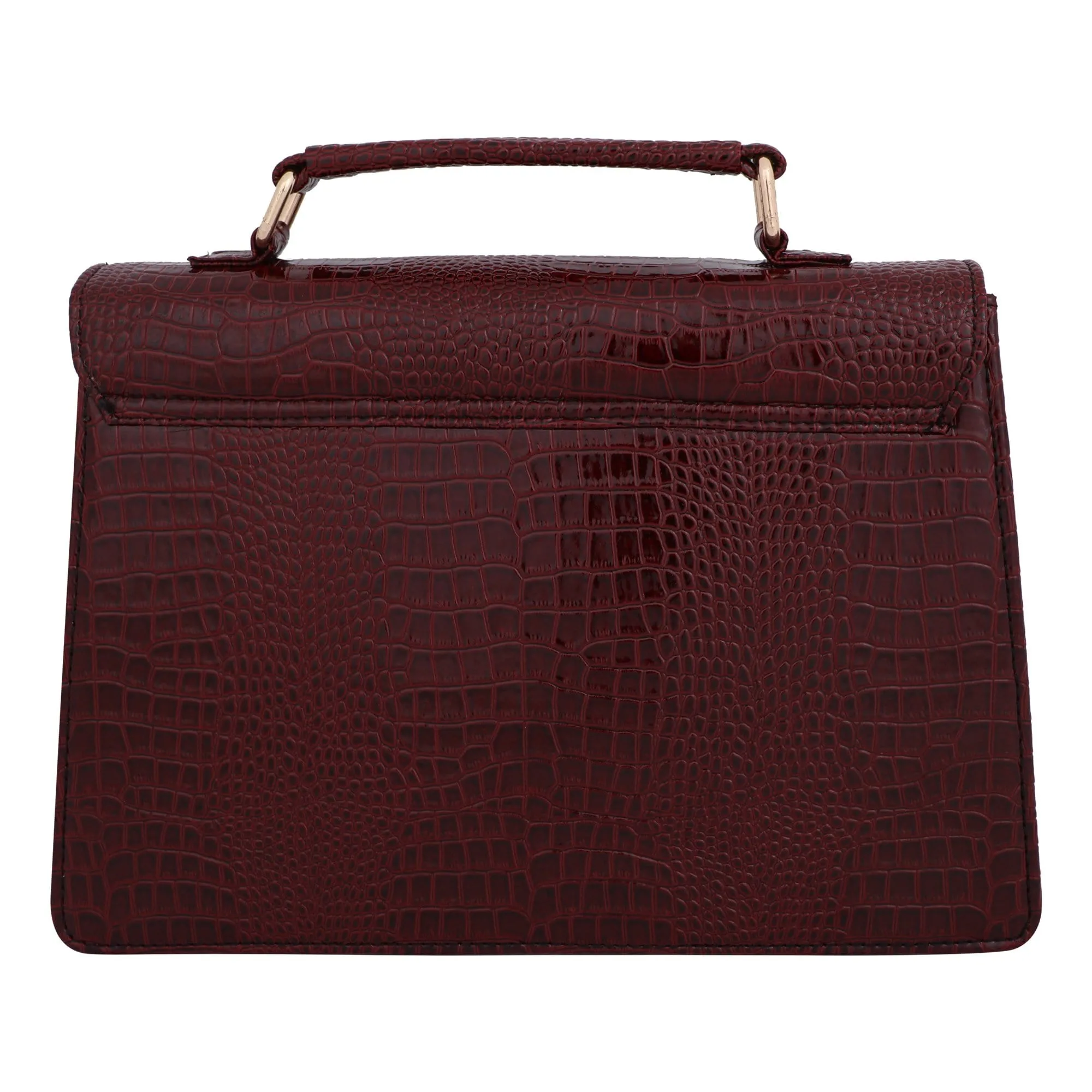 Vegan Croco Leather Satchel Hand Bag