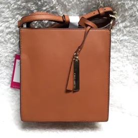 Vince Camuto Leather Crossbody - Karin, Saddle Brown