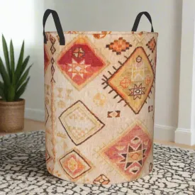 Vintage Berber Printed Laundry Hamper (Storage Basket)