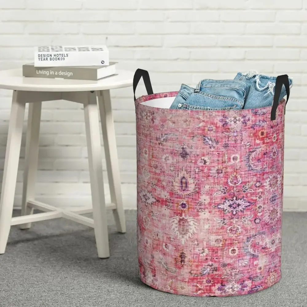 Vintage Berber Printed Laundry Hamper (Storage Basket)