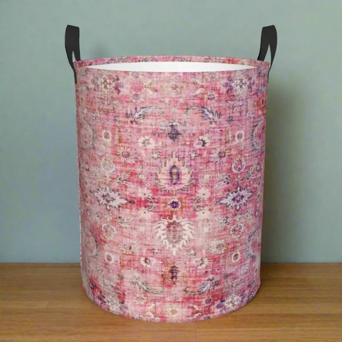 Vintage Berber Printed Laundry Hamper (Storage Basket)